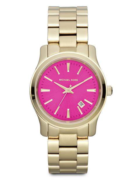 michael kors gold and pink watch|mk 58961 watch.